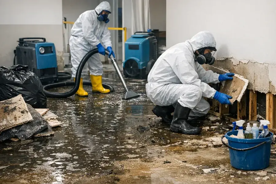 Sewage and black water cleanup in an Atlanta basement